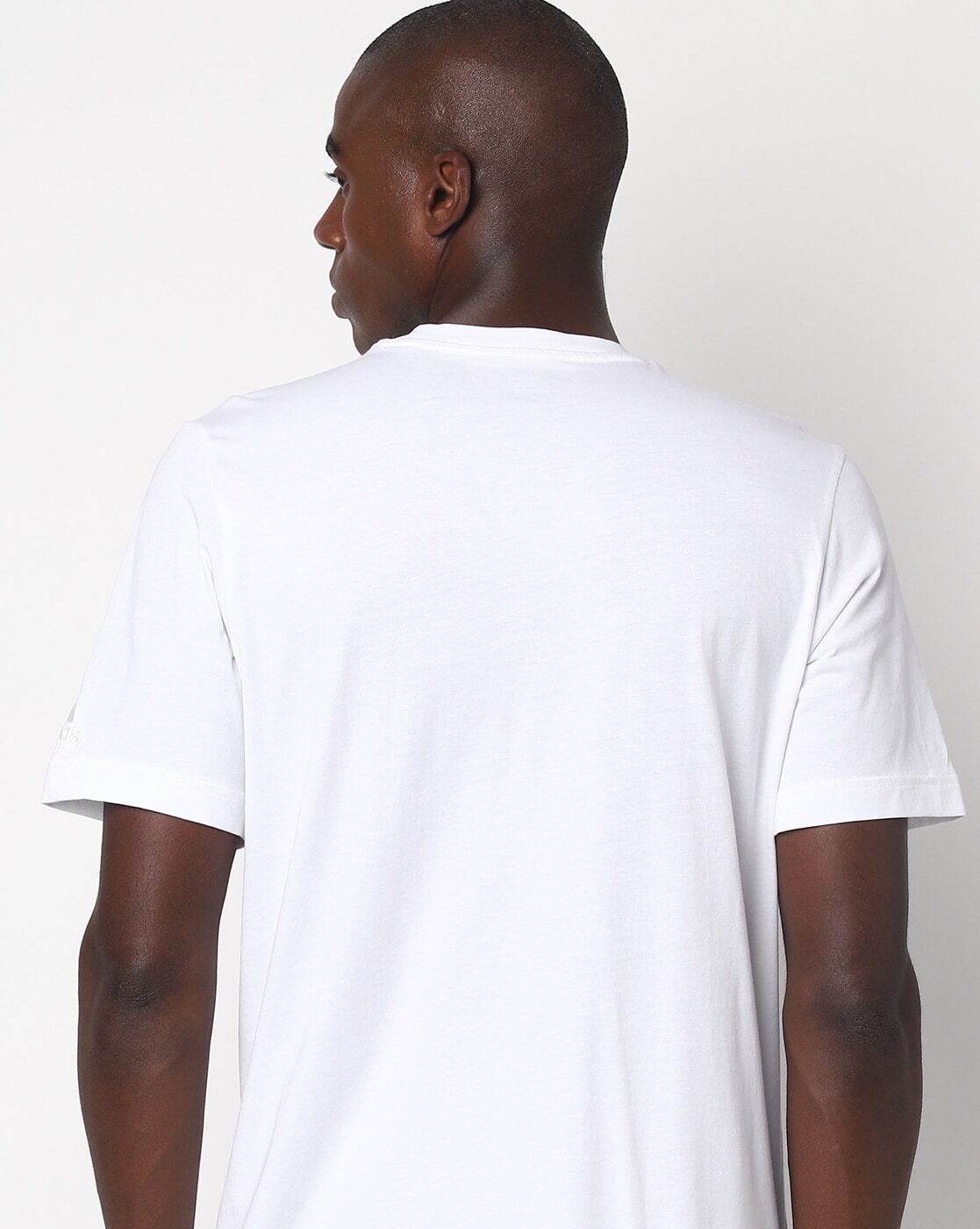 Brand Print Crew-Neck T-shirt-H16622