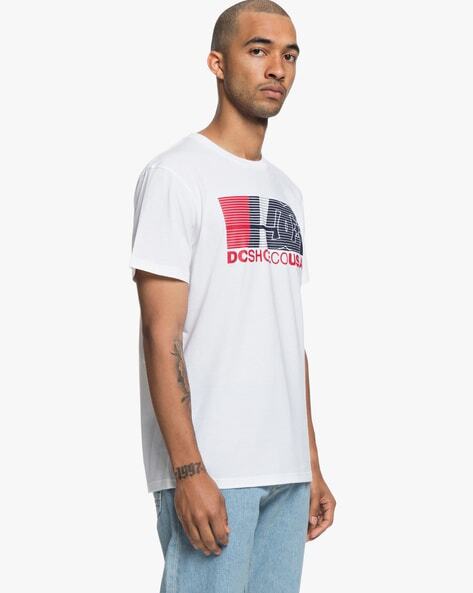 Graphic Print Slim Fit Crew-Neck T-shirt-EDYZT03858