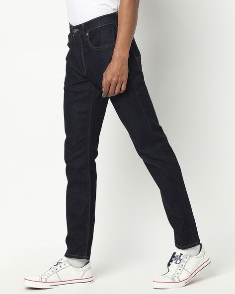 Slim Tapered Fit Jeans with Button Closure-59224-0037