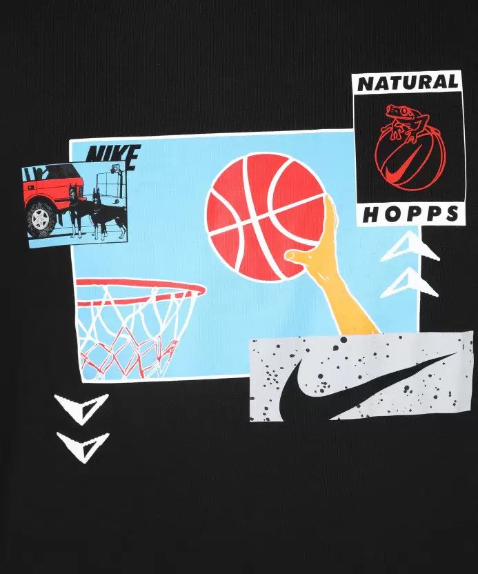 Men Typography Round Neck Black T-Shirt-dv2765-010