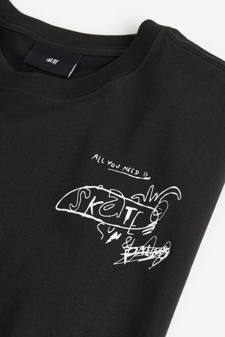 Relaxed Fit Printed T-shirt-1034065035