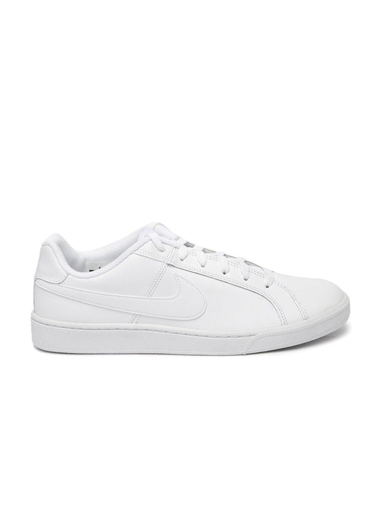 Men White Solid Court Royale Sneakers