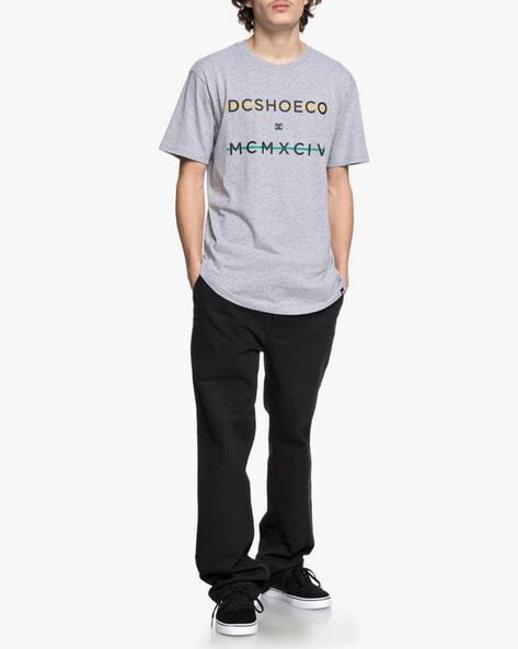 typographic Print Crew-Neck T-shirt with Branding