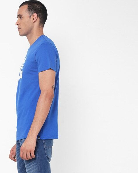 Star Typographic Brand Print Slim Fit T-shirt