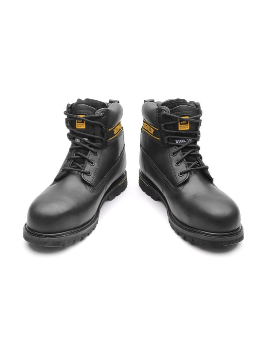 Men Black Holton ST Leather Boots - Discount Store