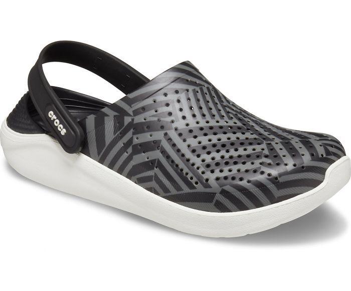 LiteRide Geopunk Black/White/Black Unisex Clog - Discount Store