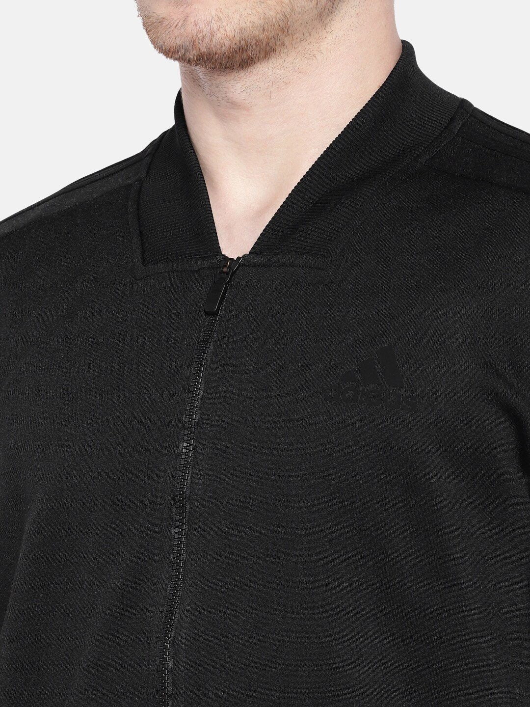 Men Black Solid ID TRK BMBR Sweatshirt - Discount Store