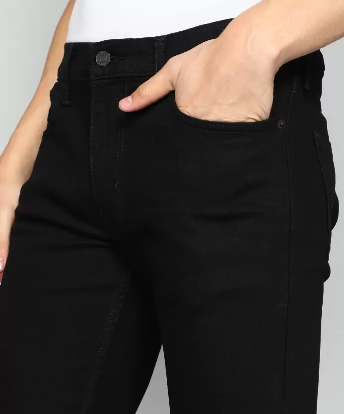 511 Men Slim Low Rise Black Jeans-18298-1253