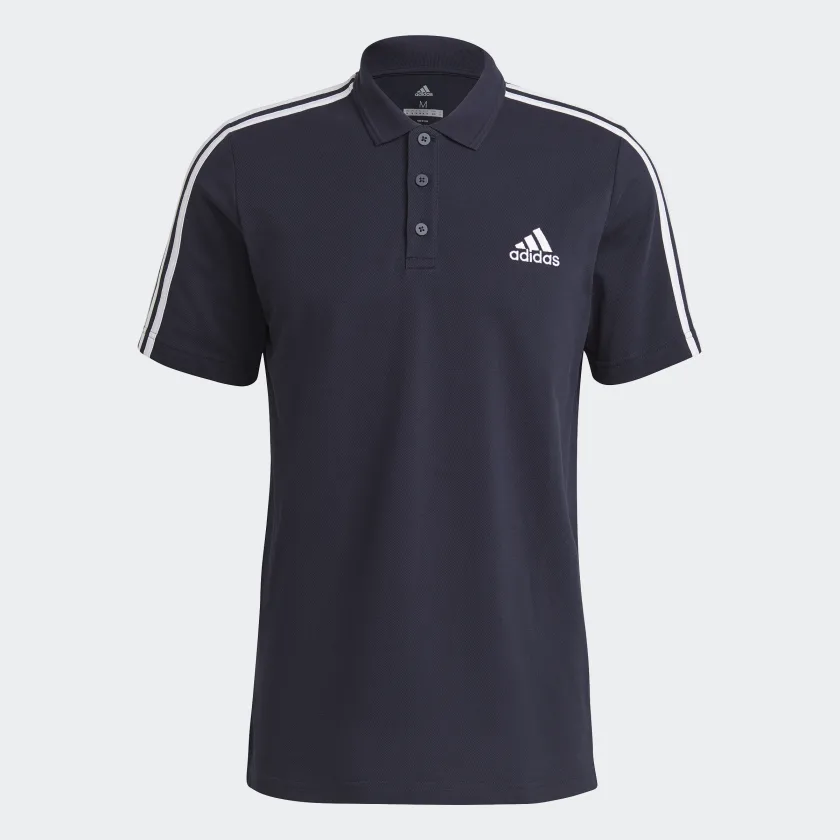 AEROREADY ESSENTIALS PIQUÉ EMBROIDERED SMALL LOGO 3-STRIPES POLO SHIRT-gk9100