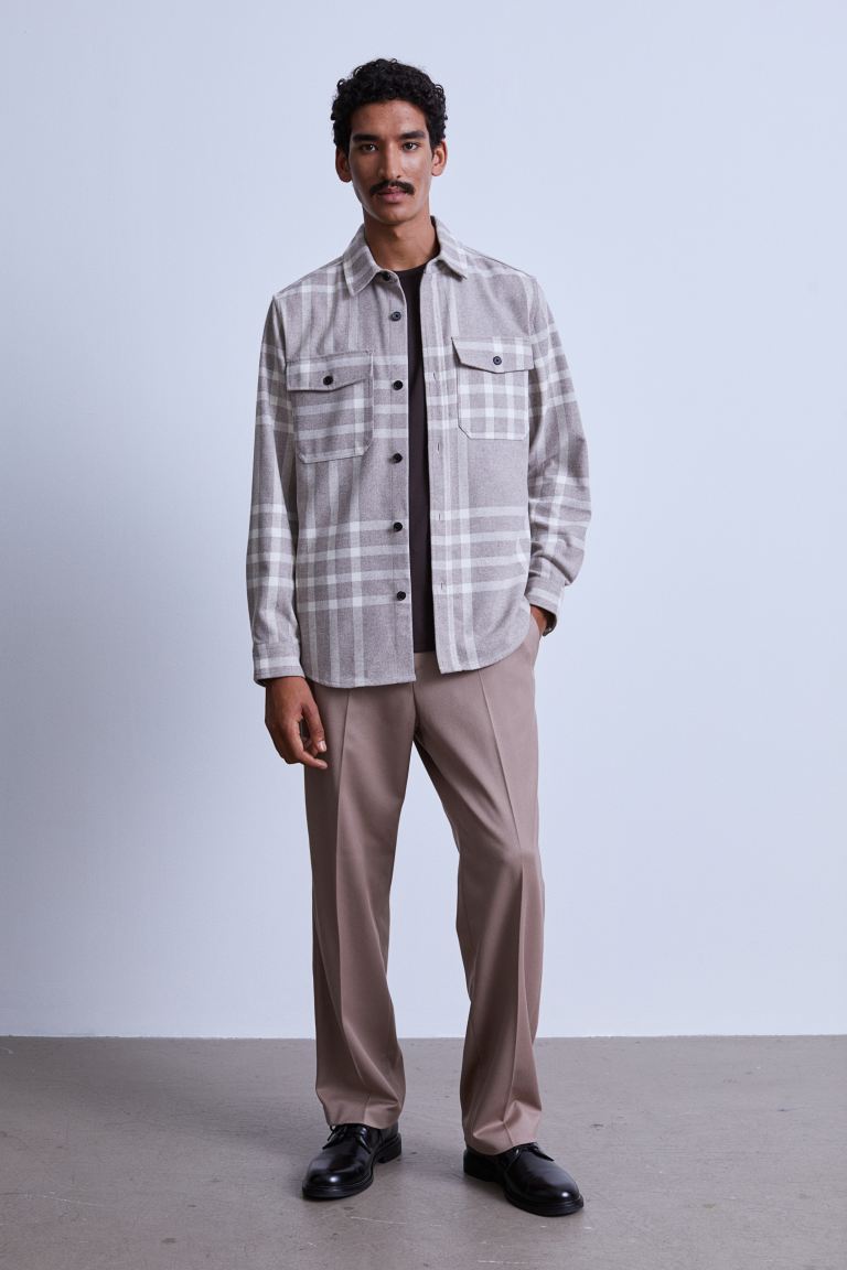 Twill overshirt-0875217031