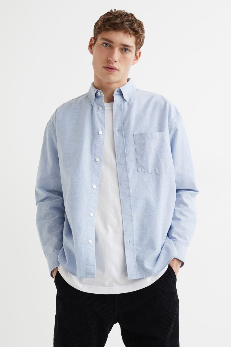 Relaxed Fit Oxford Shirt-1036739005