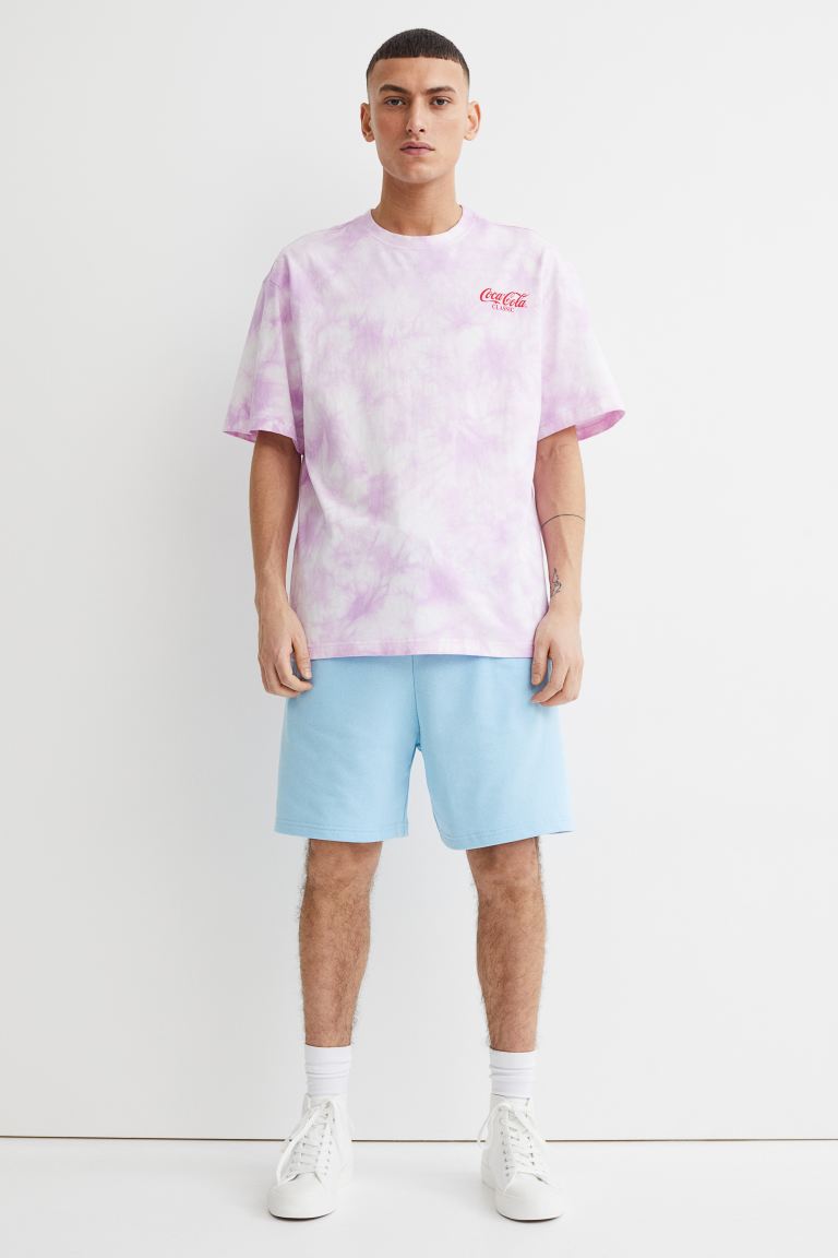 Relaxed Fit Printed sweatshorts-1015288009