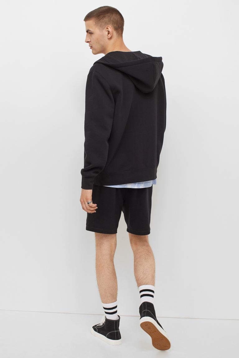 Regular Fit Zip-through hoodie-0970820001