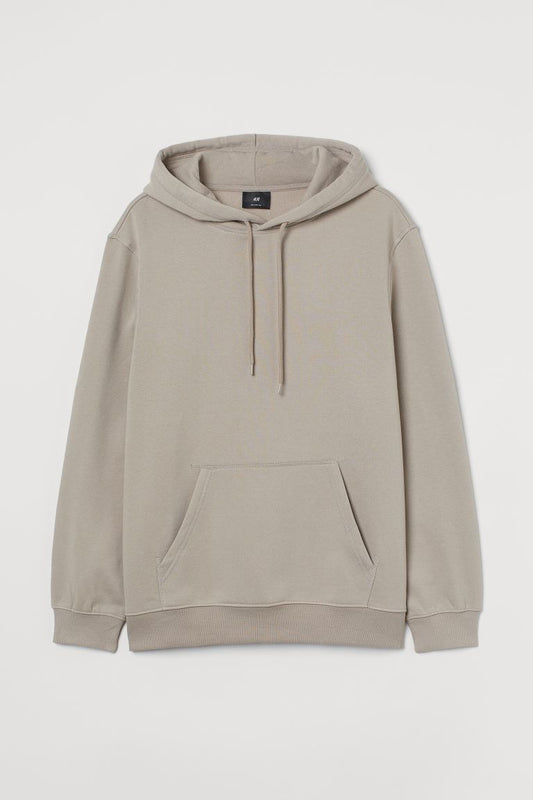 Relaxed Fit Hoodie-Greige-0970819006