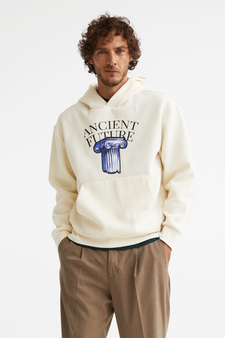 Relaxed Fit Hoodie-1070935001