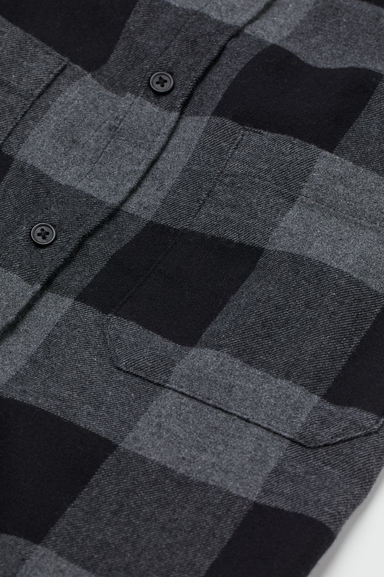 Regular Fit Flannel shirt-0964269004