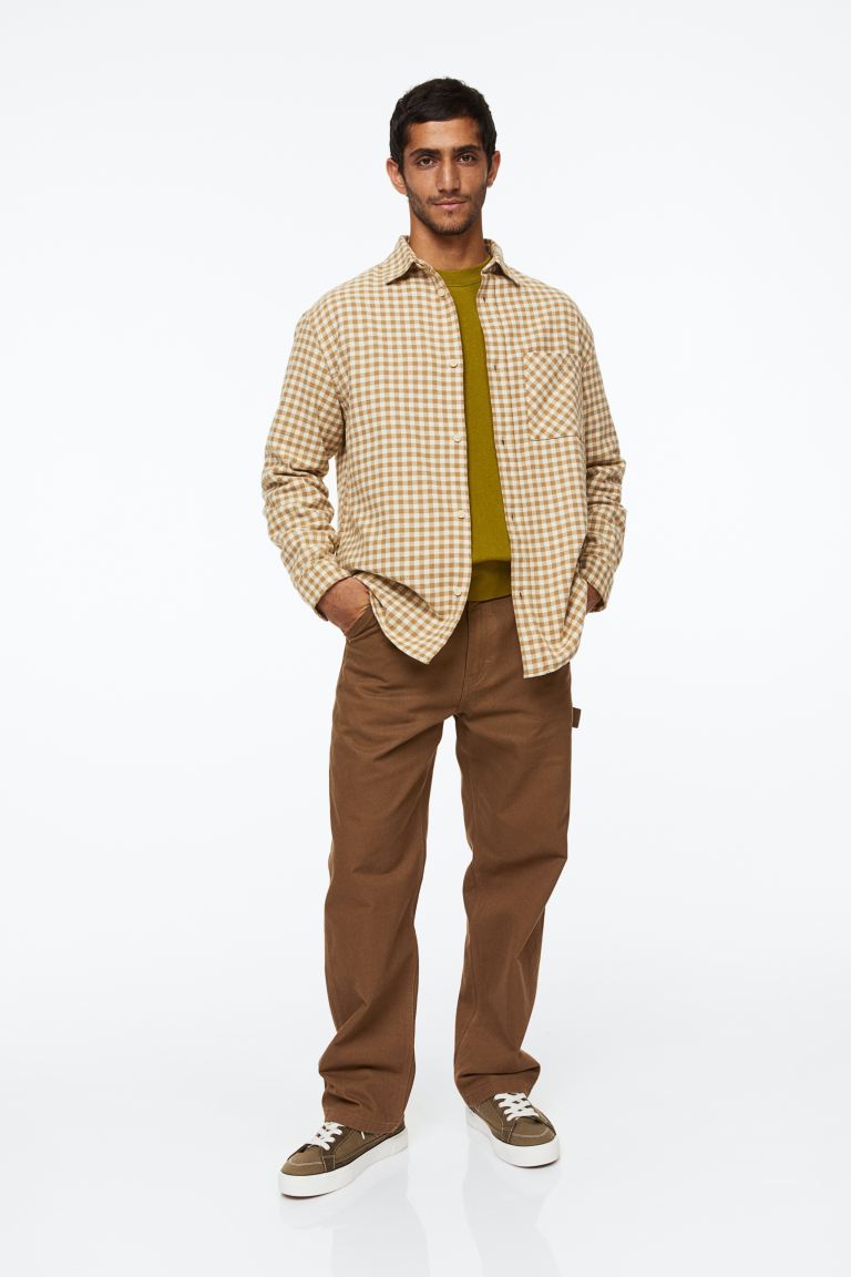 Cotton twill shirt-1083896004