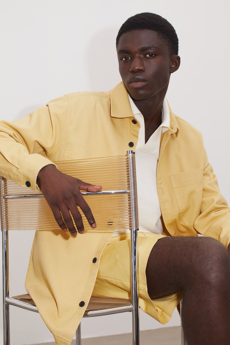 Regular Fit Overshirt-0944940032