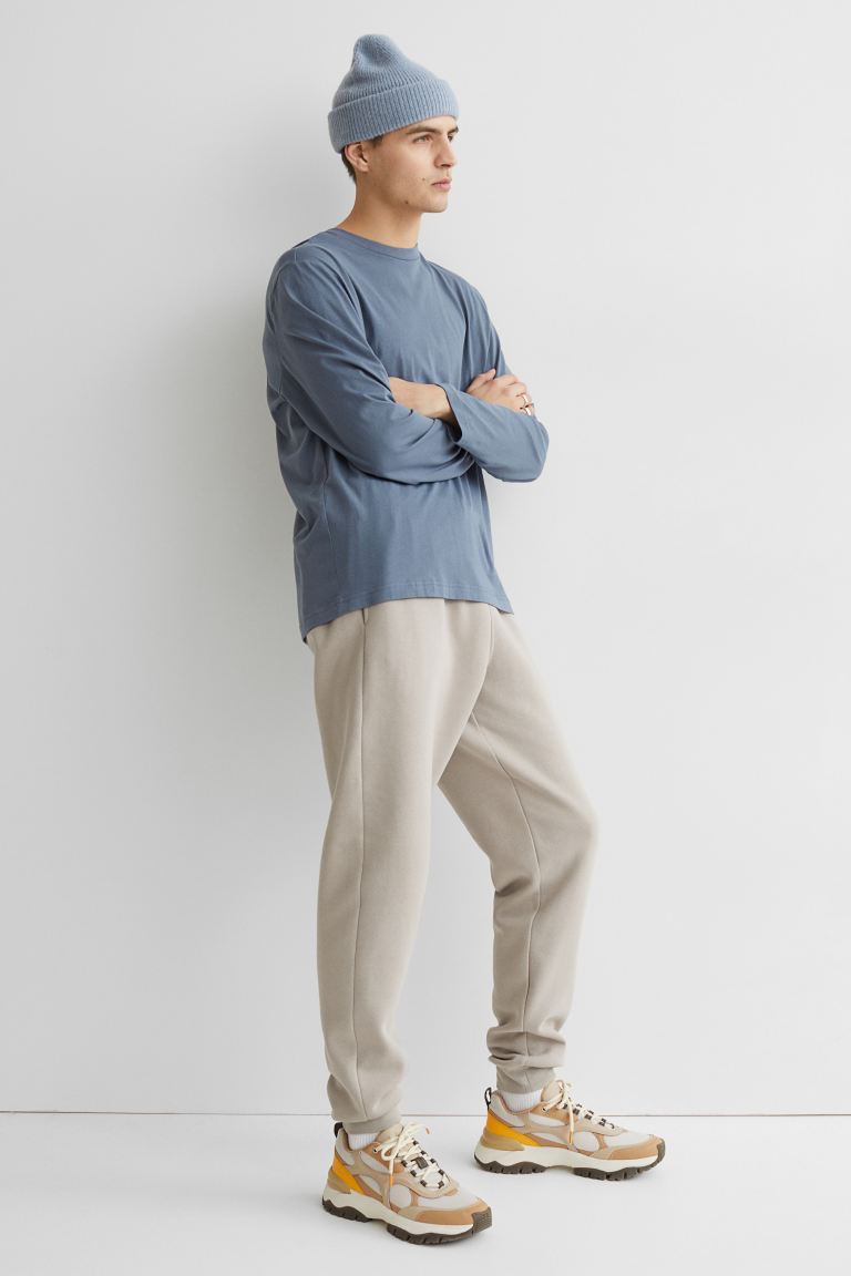 Regular Fit Jersey top-dark grey-1029317004