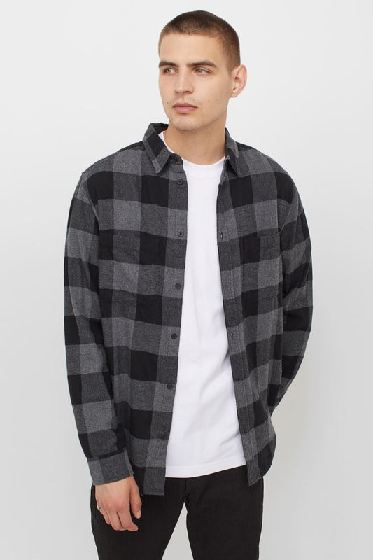 Regular Fit Flannel shirt-0964269004