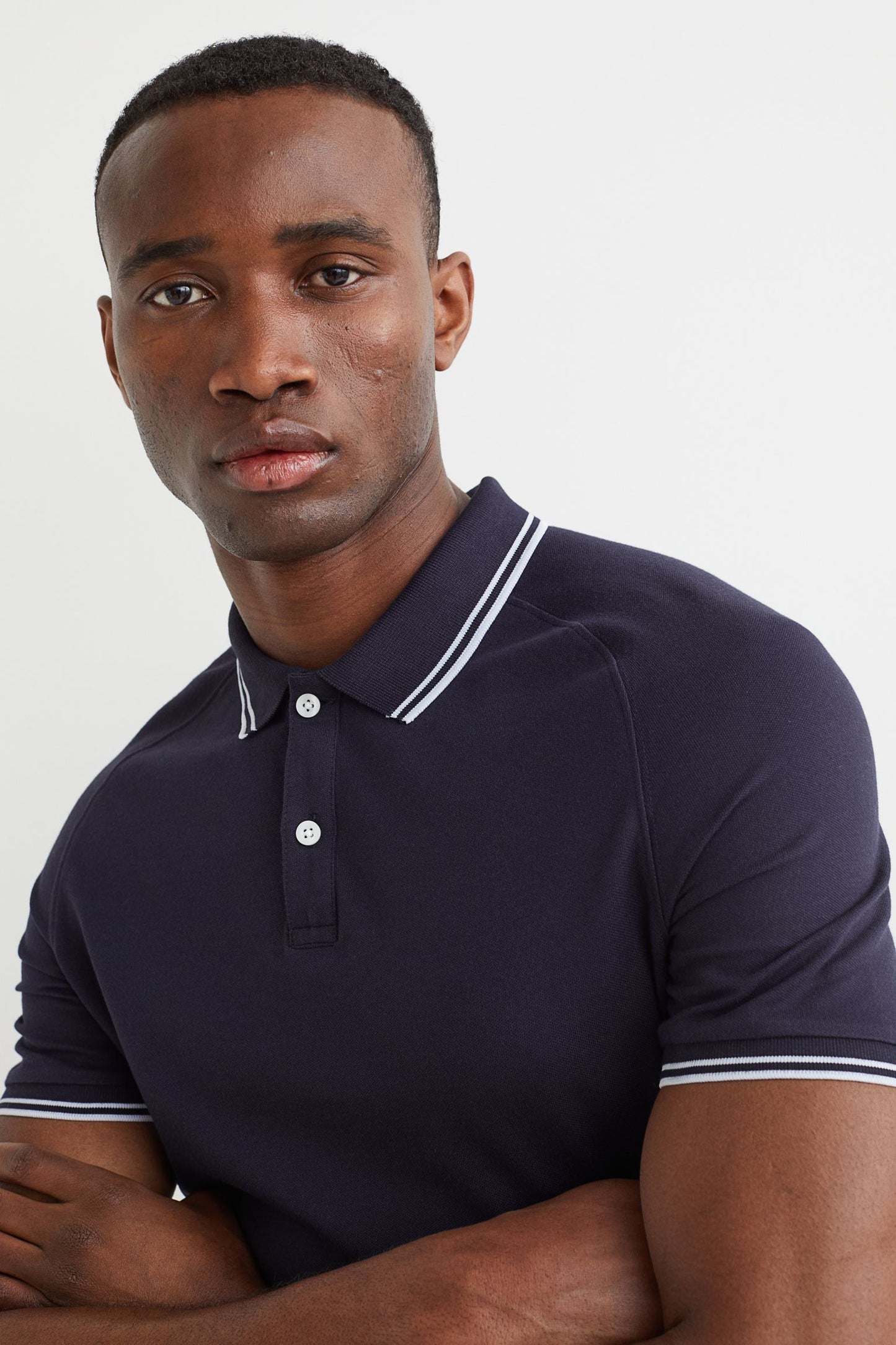 Muscle Fit Piqué polo shirt-1046189008