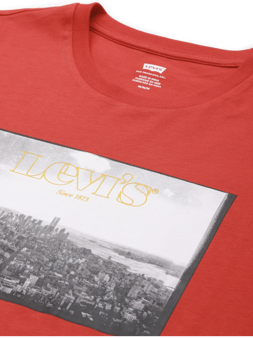 Men Red Printed T-shirt 16960-0477