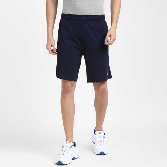 Solid Men Blue Sports Shorts-Ha9829