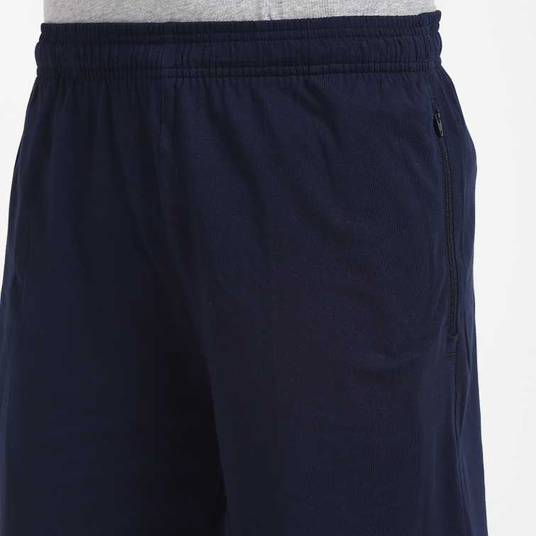 Solid Men Blue Sports Shorts-Ha9829