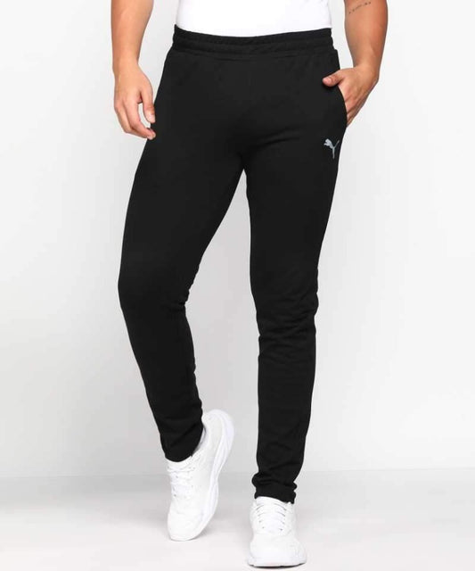 Solid Men Black Track Pants-670302 01