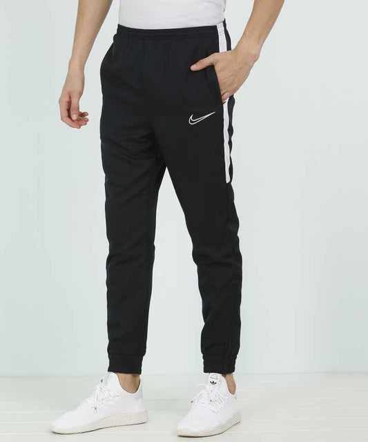 Solid Men Black Track Pants