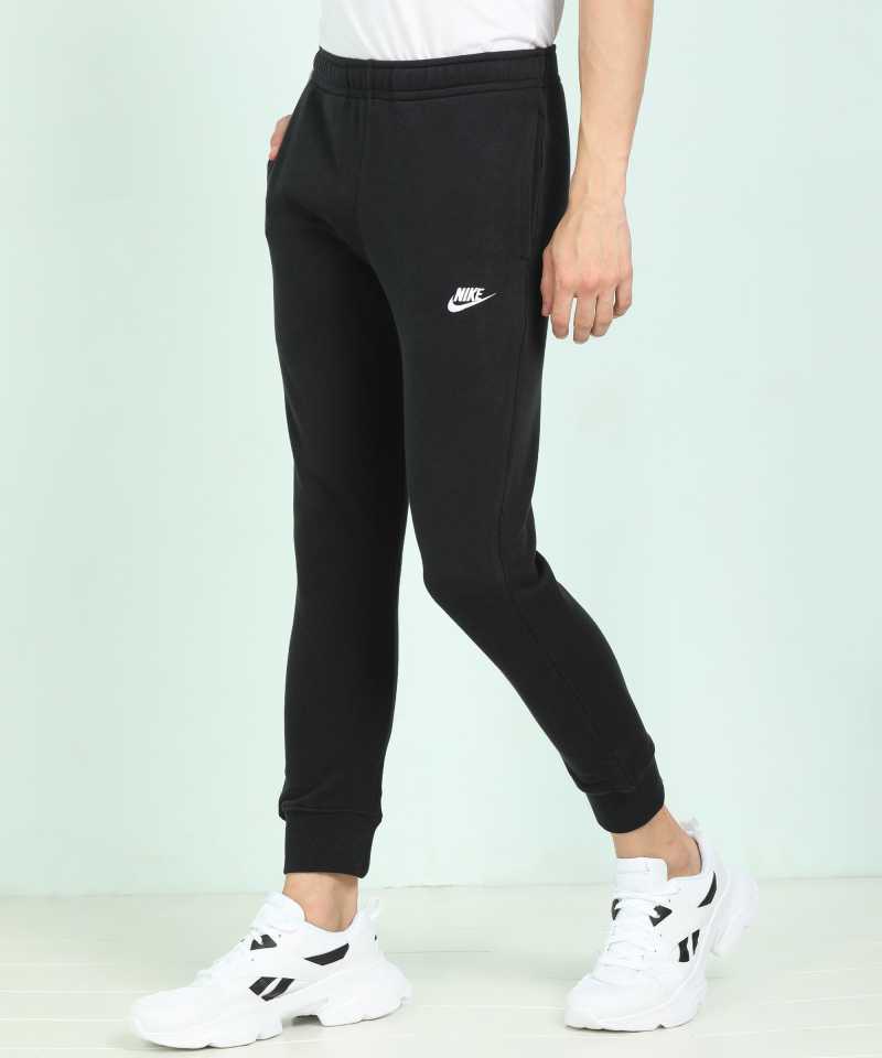 Solid Men Black Track Pants-Bv2680-010