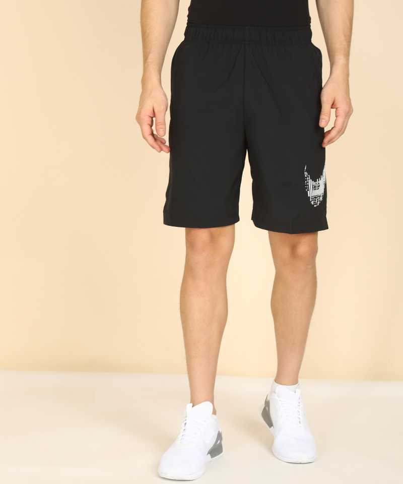 Printed Men Black Sports ShortsCJ2393-010