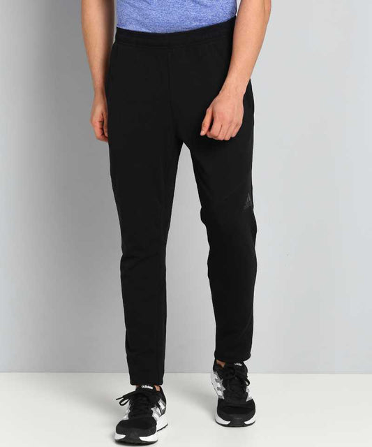 ADIDAS Solid Men Black Track Pants-cz9365