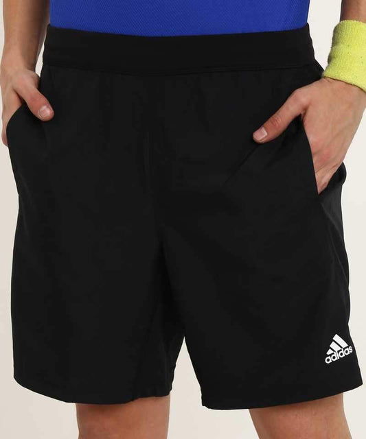 Self Design Men Black Sports Shorts - Discount Store