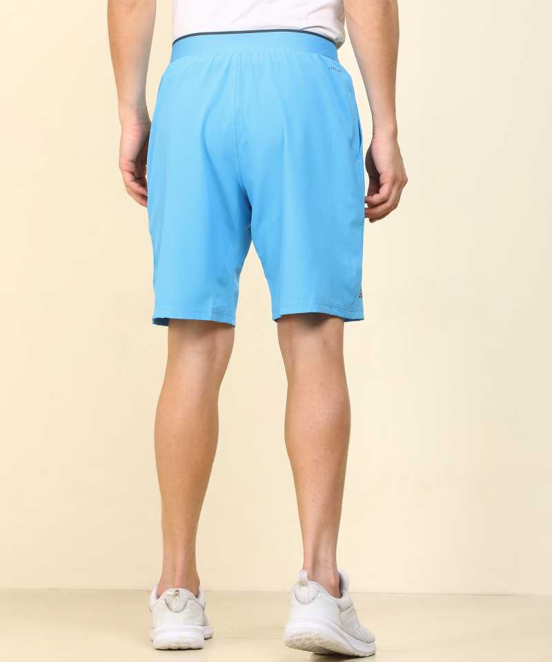 Solid Men Blue Sports Shorts-Fk6941