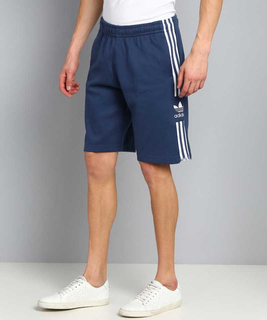 Solid Men Blue Sports Shorts-Fm9879