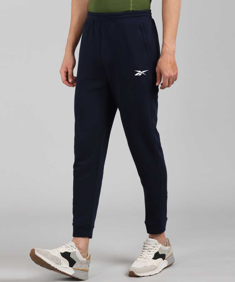 Solid Men Blue Track Pants-Gc6898