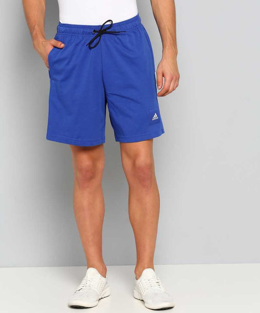 Solid Men Blue Sports Shorts-Gc7260
