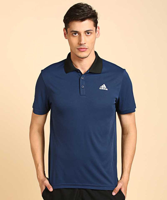 Sports Men Polo Neck Blue T-Shirt-Gn2403