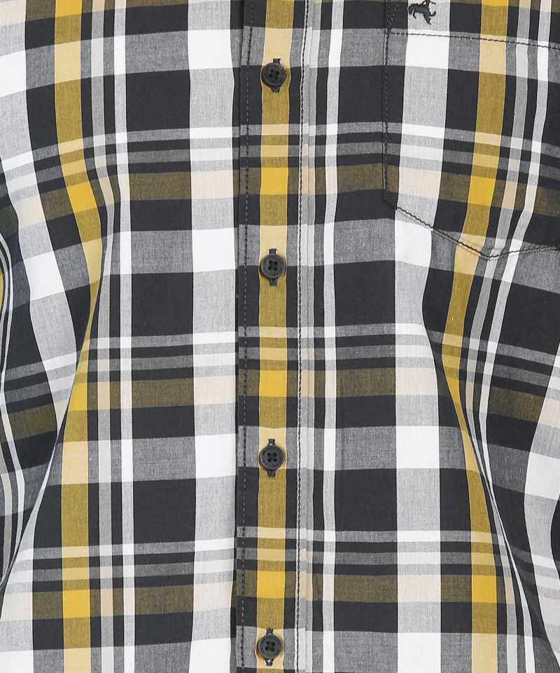 Men Regular Fit Checkered Spread Collar Casual Shirt-W3099210435Z - Discount Store