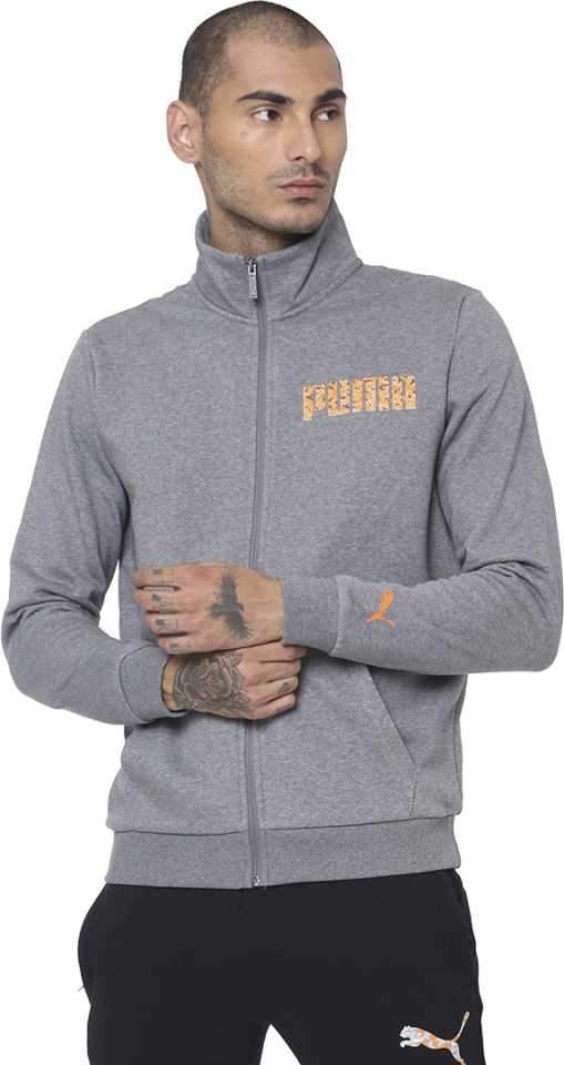 Full Sleeve Solid Men Jacket GREY - Discount Store