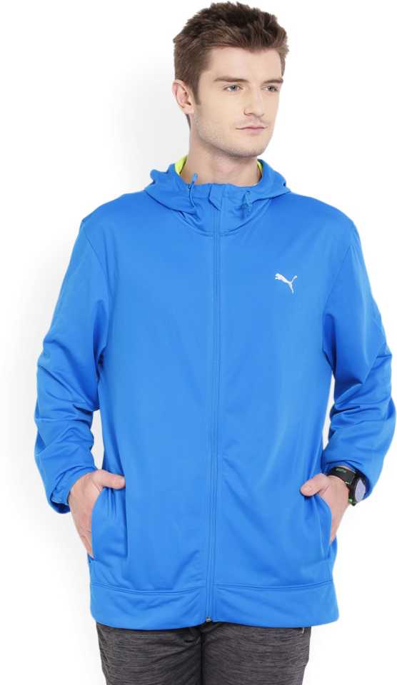 Full Sleeve Solid Men Sports Jacket-59379302