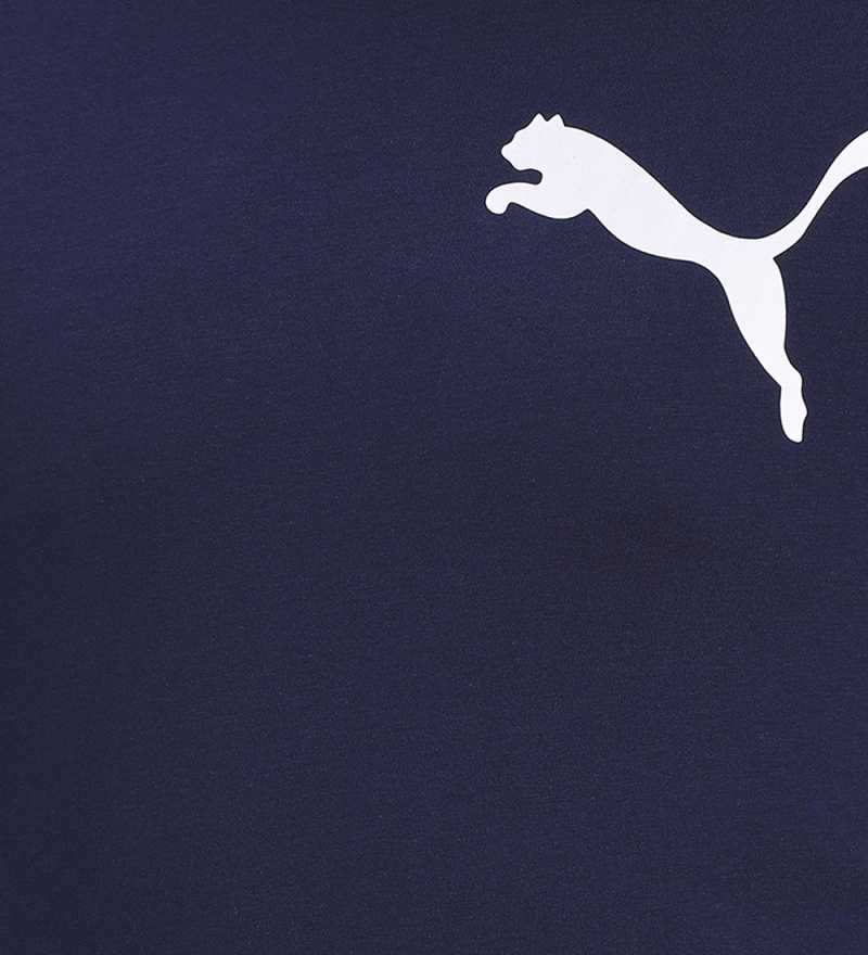 Printed Men Round Neck Blue T-Shirt-855072 06