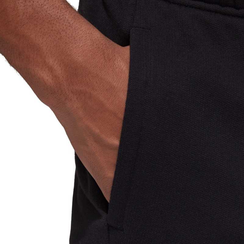 Solid Men Black Sports Shorts-Fi6134