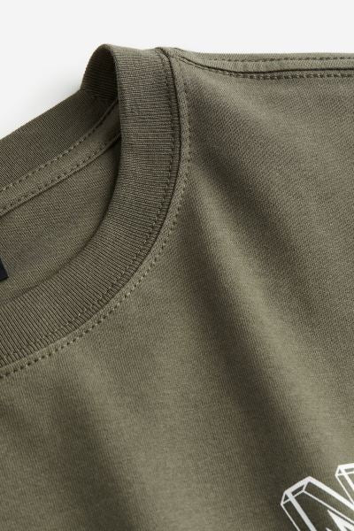 Loose Fit T-shirt -Khaki green/NSD -1195571007