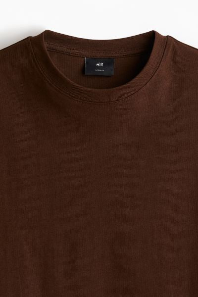 Loose Fit T-shirt -Brown -0608945121