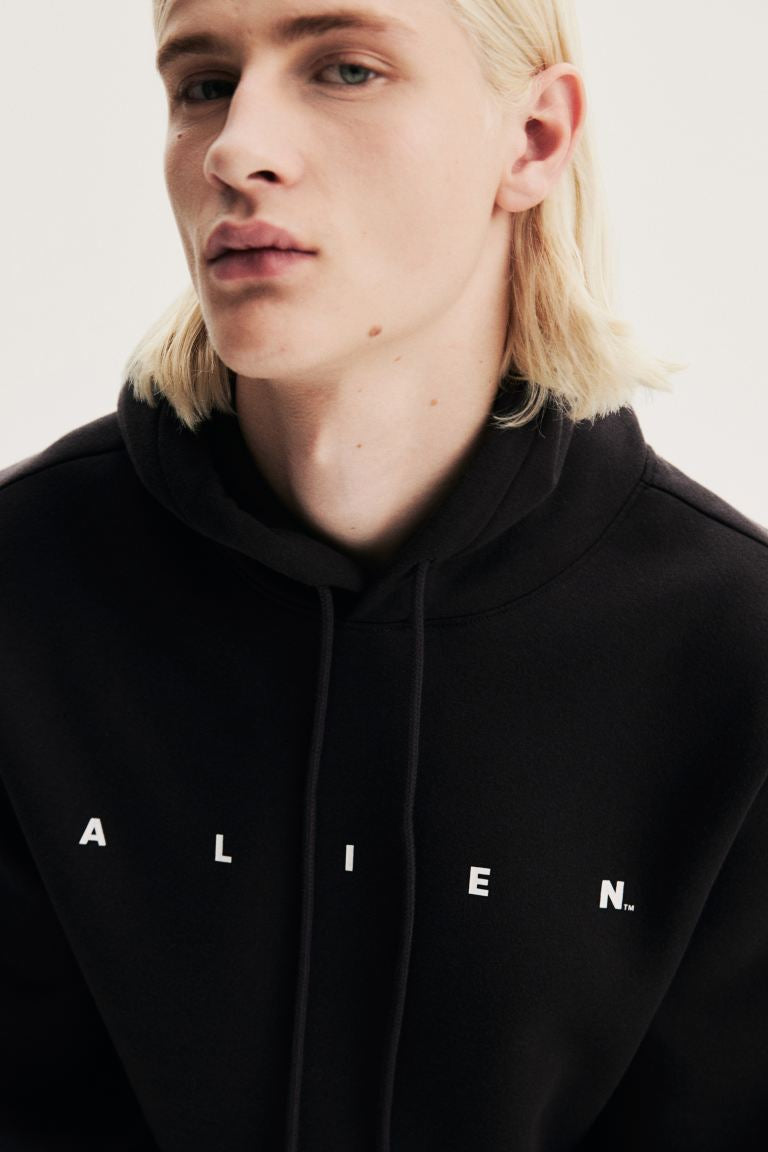 Regular Fit Hoodie -Black/Alien -0846933147