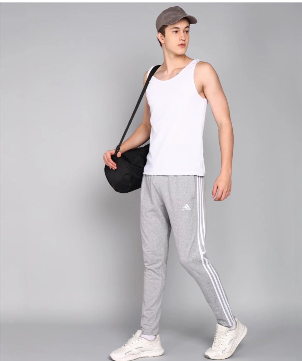 Men solid Grey  Track Pants-iu0019