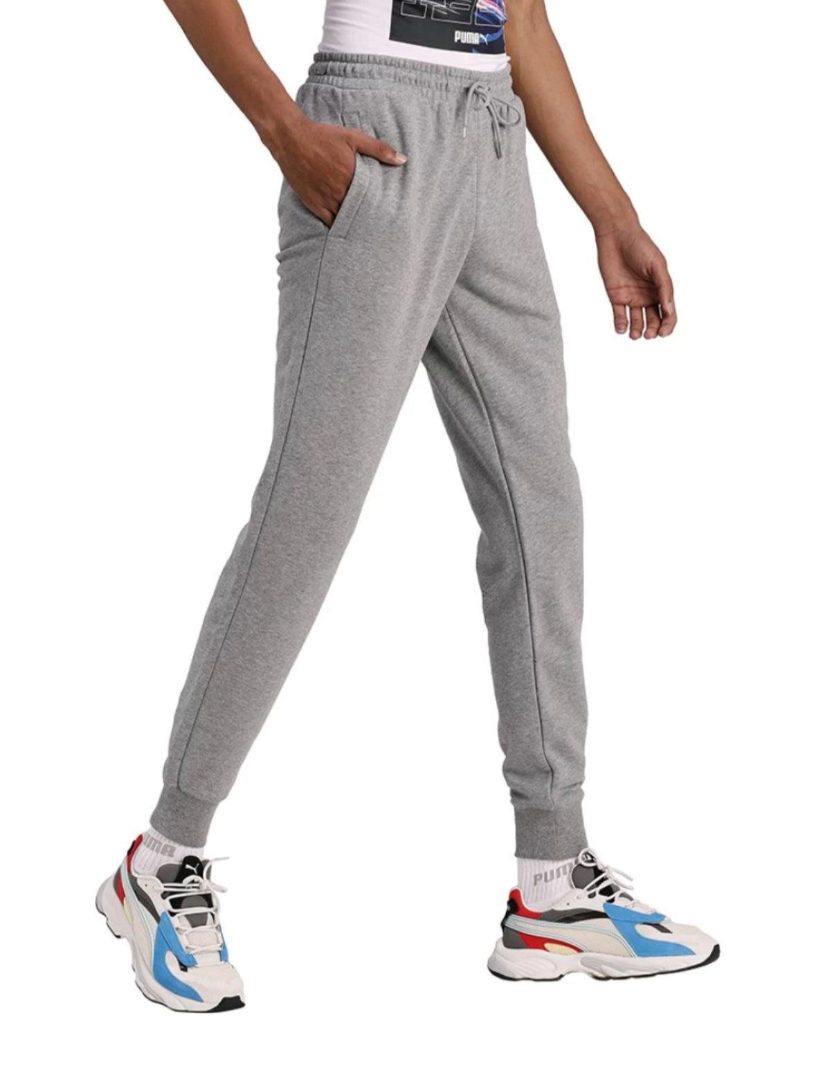 Classics Sweatpants Cuff TR Men Solid Grey-538045 03