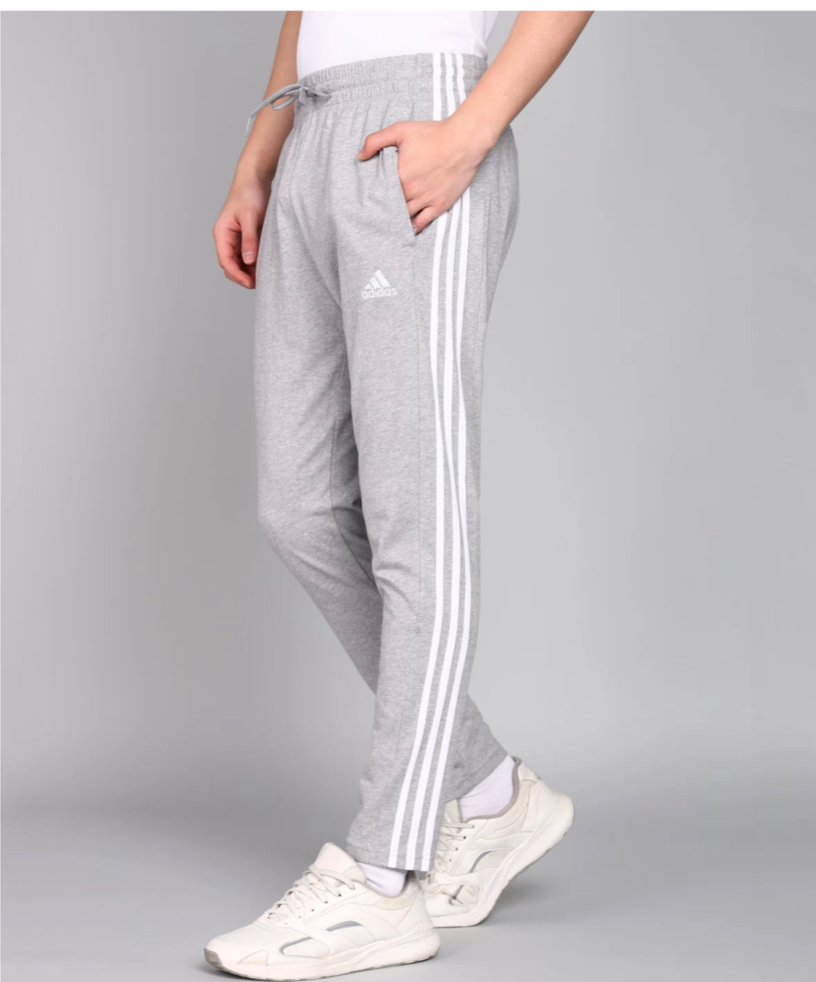 Men solid Grey  Track Pants-iu0019